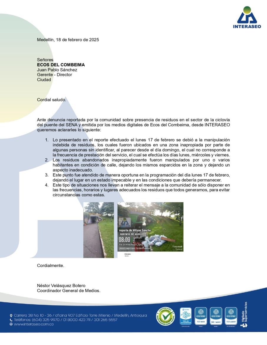 Interaseo Comunicado