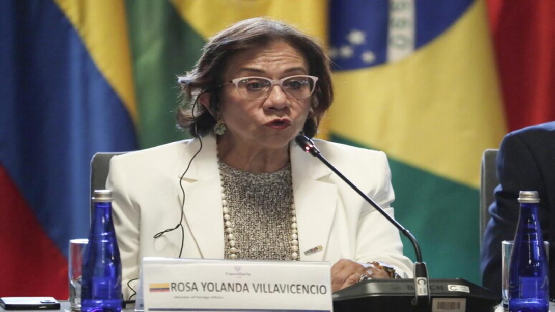 Rosa Villavicencio, canciller cololmbiana.