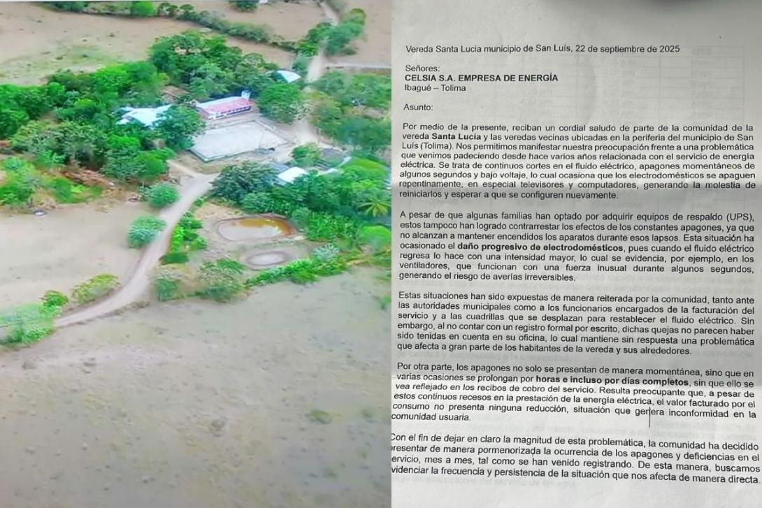 Documento radicado por la comunidad.