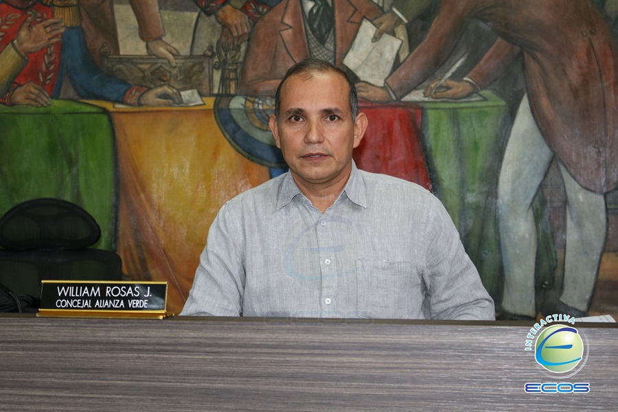 William Rosas, presidente del Concejo de Ibagué