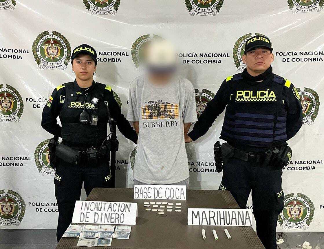 Capturaron a un hombre con estupefacientes por una llamada en Melgar