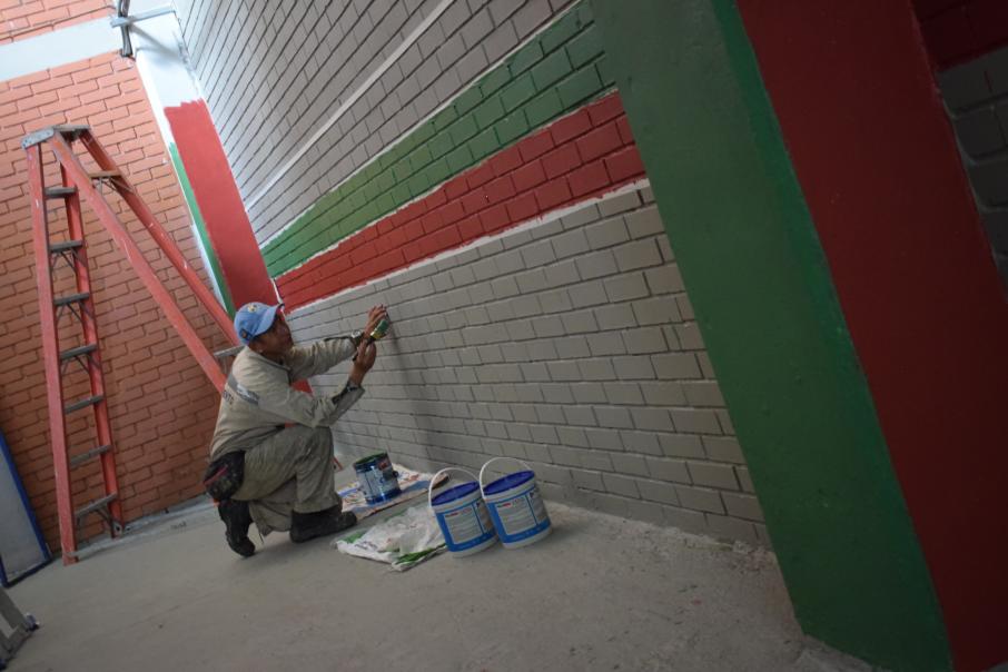 obras de embellecimiento al interior del estadio Manuel Murillo Toro