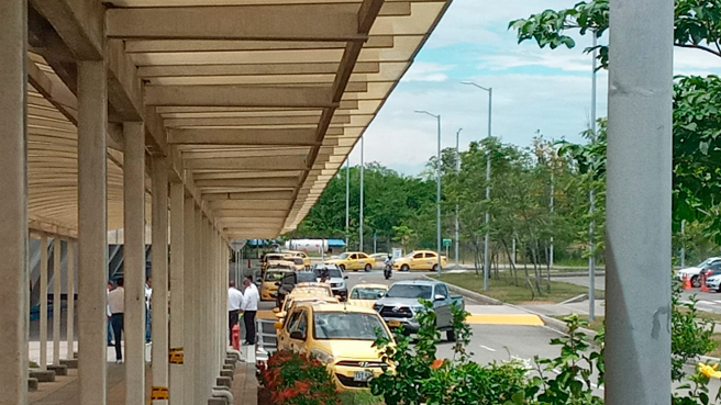 Protesta aeropuerto