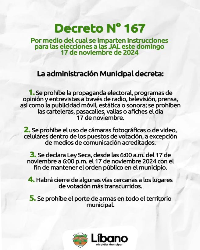 Restricciones Líbano 