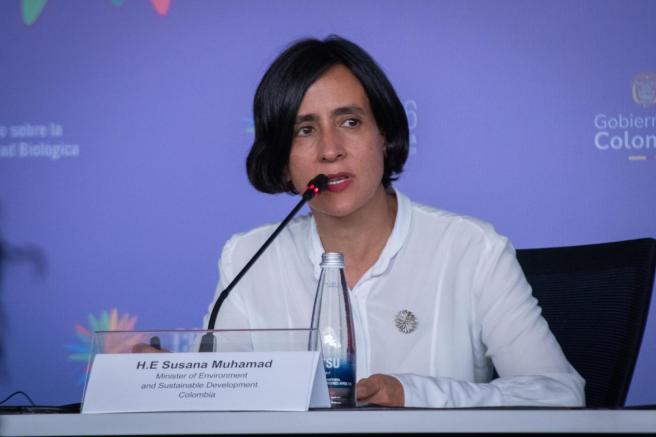 Susana Muhamad, ministra de Ambiente y Desarrollo Sostenible.