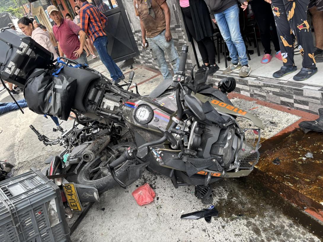 accidente de motocicletas en Cajamarca