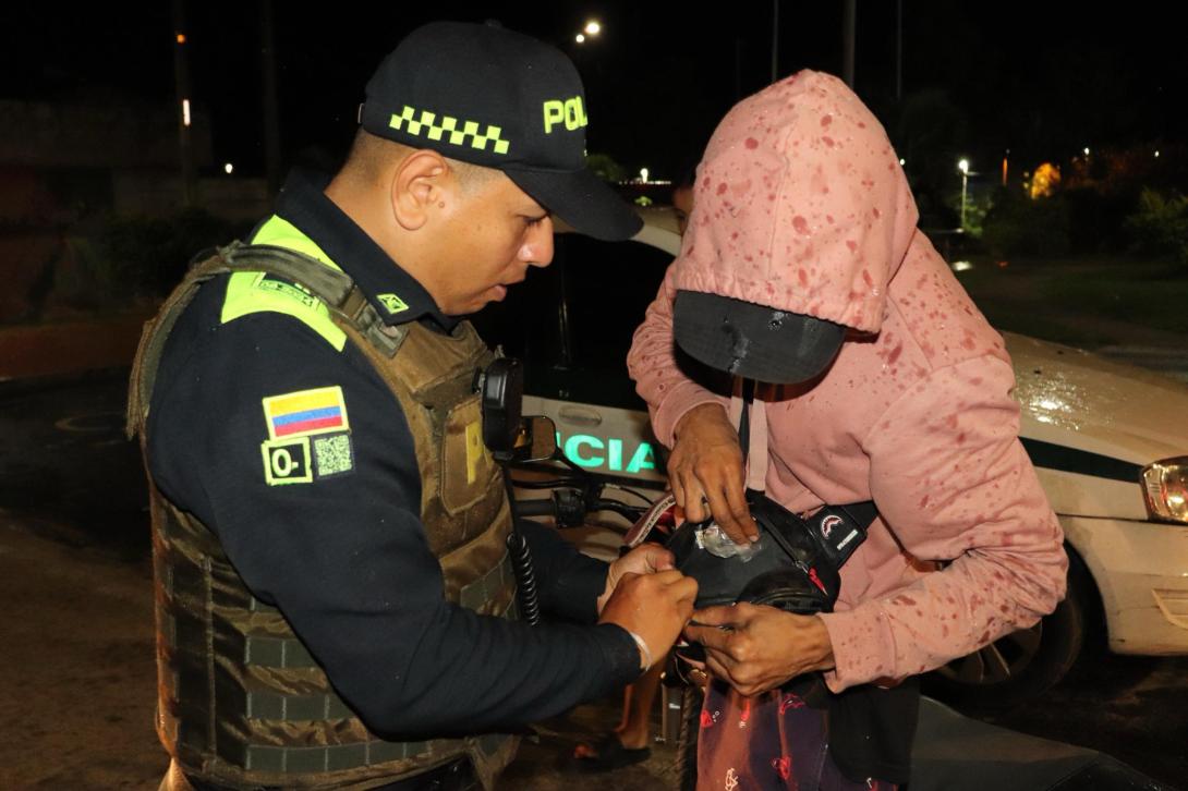 Policía en operativos nocturos